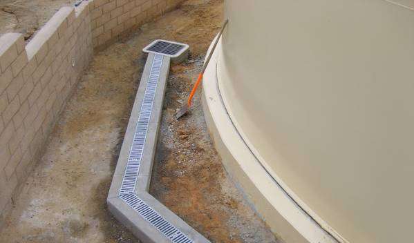 Site drainage system design for new water and wastewater facilities.
